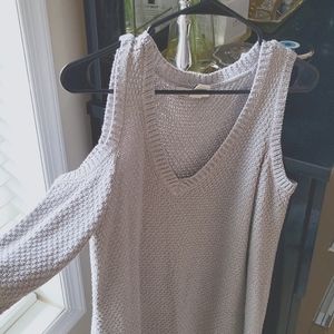 Open shoulder sweater
